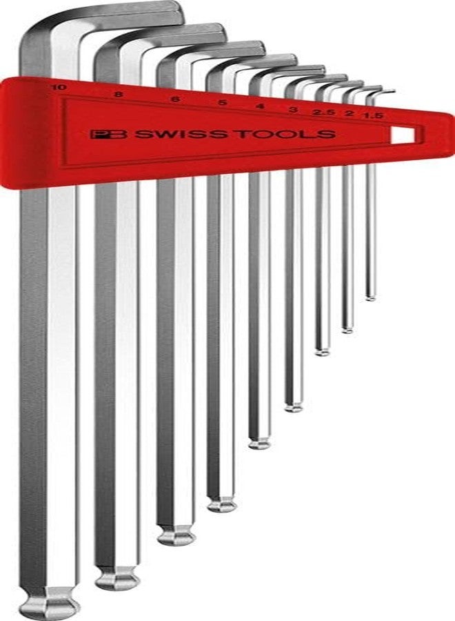 PB Swiss Tools PB 2212LH-10 Ballend hex wrench set long stubby tip - Image 2