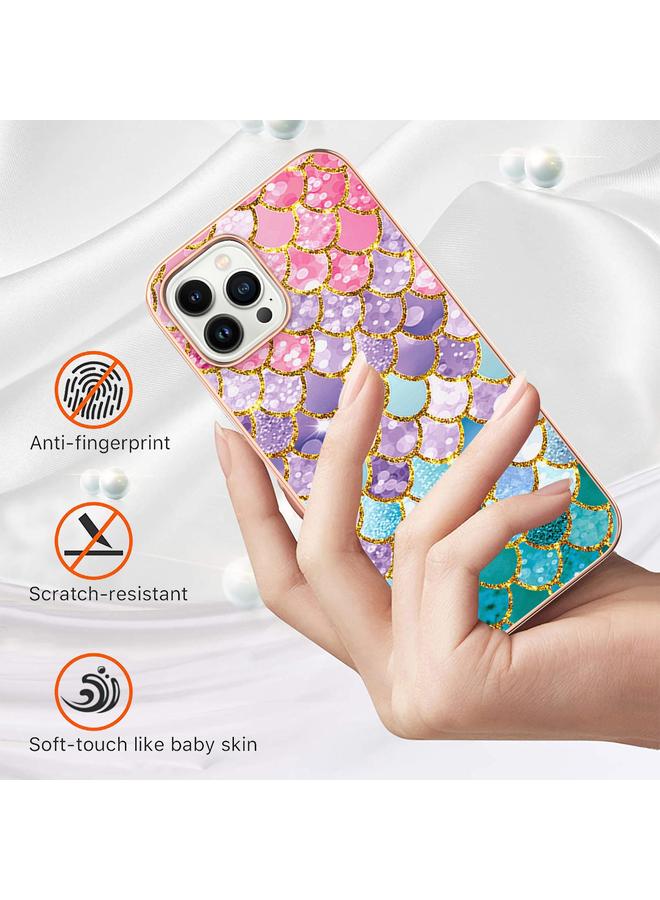 S-TOP Case For iPhone 14 Pro Electroplating Pattern IMD TPU Shockproof Case - Image 3