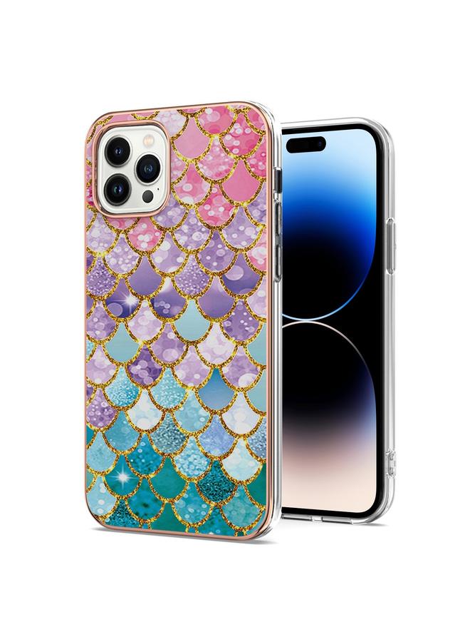 S-TOP Case For iPhone 14 Pro Electroplating Pattern IMD TPU Shockproof Case - Image 1