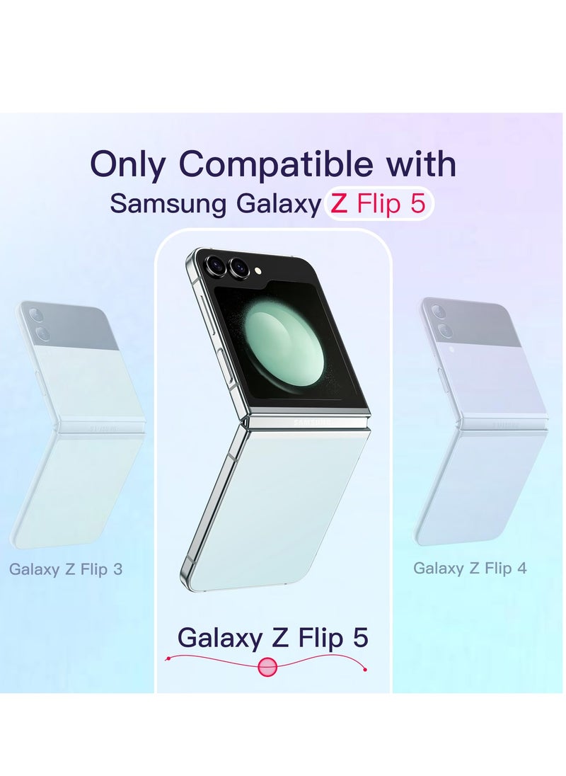 Samsung Galaxy Z Flip 5 Case Cover Crystal Transparent Hard PC Shell, Anti-Scratch Shockproof Slim Protective Phone Cover Galaxy Z Flip 5 5G