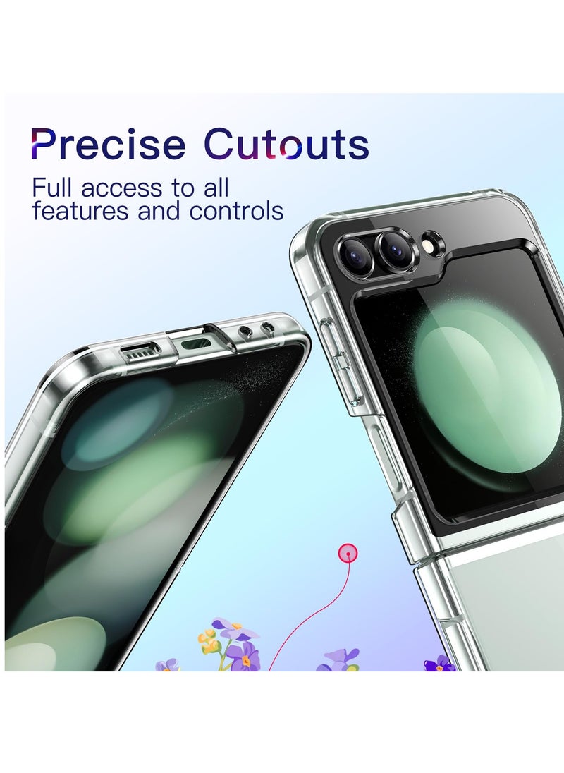 Samsung Galaxy Z Flip 5 Case Cover Crystal Transparent Hard PC Shell, Anti-Scratch Shockproof Slim Protective Phone Cover Galaxy Z Flip 5 5G