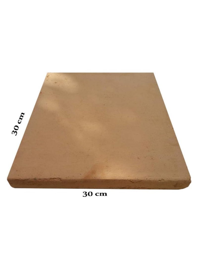 حجر الطين الطبيعي سابوتو البسكوتو 30x30x2 سم - Image 4