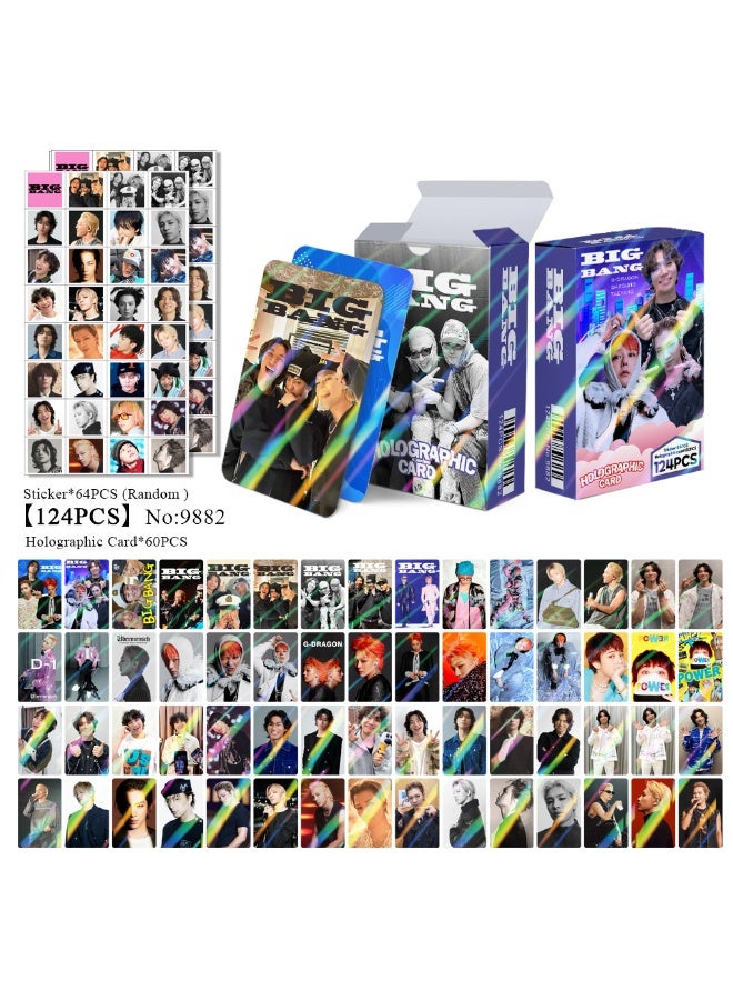 NIBEMINENT 124 قطعة بطاقات لومي كيبوب بيغ بانغ لهدايا مجموعة المعجبين - Image 1