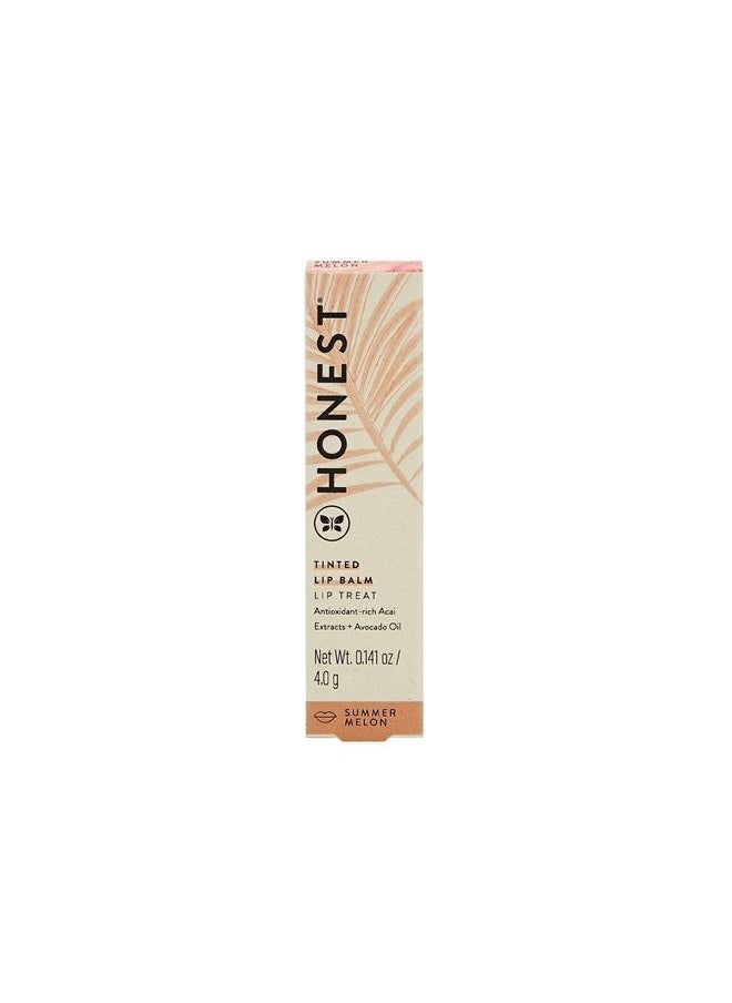 Honest Beauty - Tinted Lip Balm | Antioxidant-rich Acai Extracts + Avocado Oil | EWG Certified, Vegan, Cruelty Free | Summer Melon - Image 1