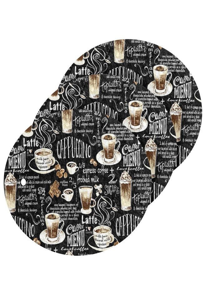 Ceiurey Coffee Maker Milk Cup Mug Black Scrub Sponges Expanding Cappuccino Latte Coco Kitchen Cleaning Sponge Washing Dishes Non-Scratch Compressed Sponges Foam Compostable Pop up Sponges 3 Pieces - Image 1