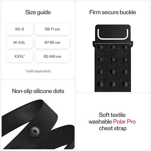 Polar H10 Heart Rate Monitor Chest Strap - ANT + Bluetooth, Waterproof HR Sensor for Men and Women, Red, M-XXL - Image 5