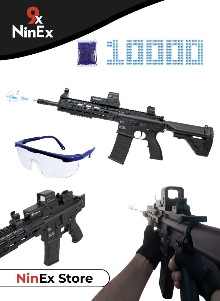 Premium Electric Gel Ball Blaster Rifle Toy Set with Safety Goggles & Water Beads – Rechargeable Shooting Game Toy for Teens, Outdoor Target Play Gun - Image 1