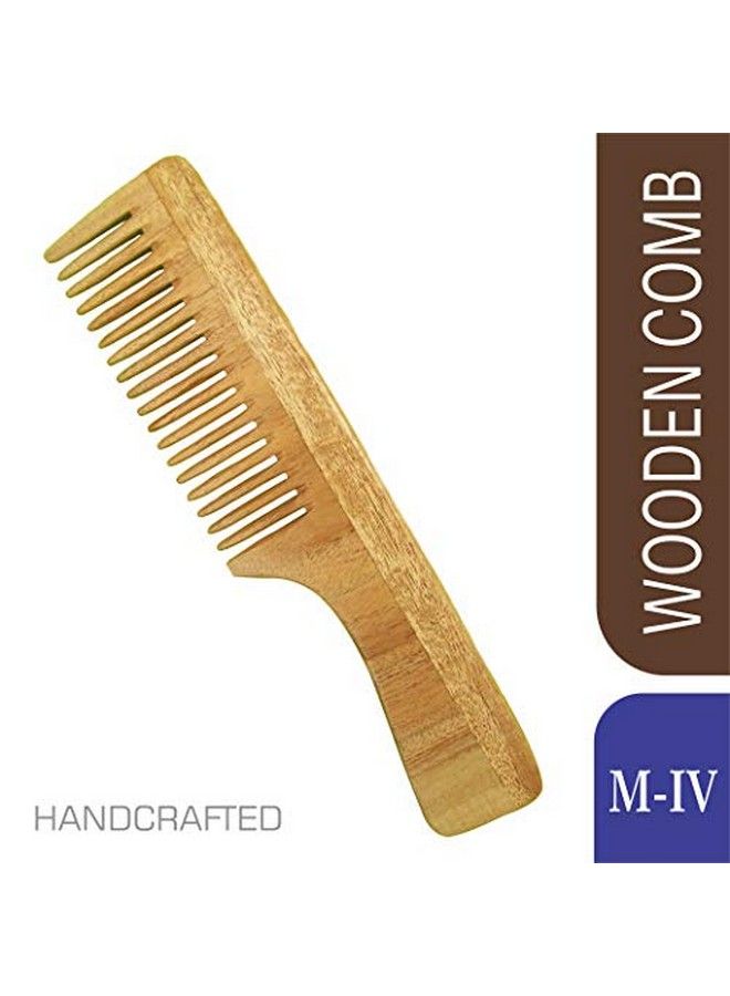 Herb Essential Handcrafted Neem Wood Comb M Iv Natural Wood (Pack Of 2) - Image 3