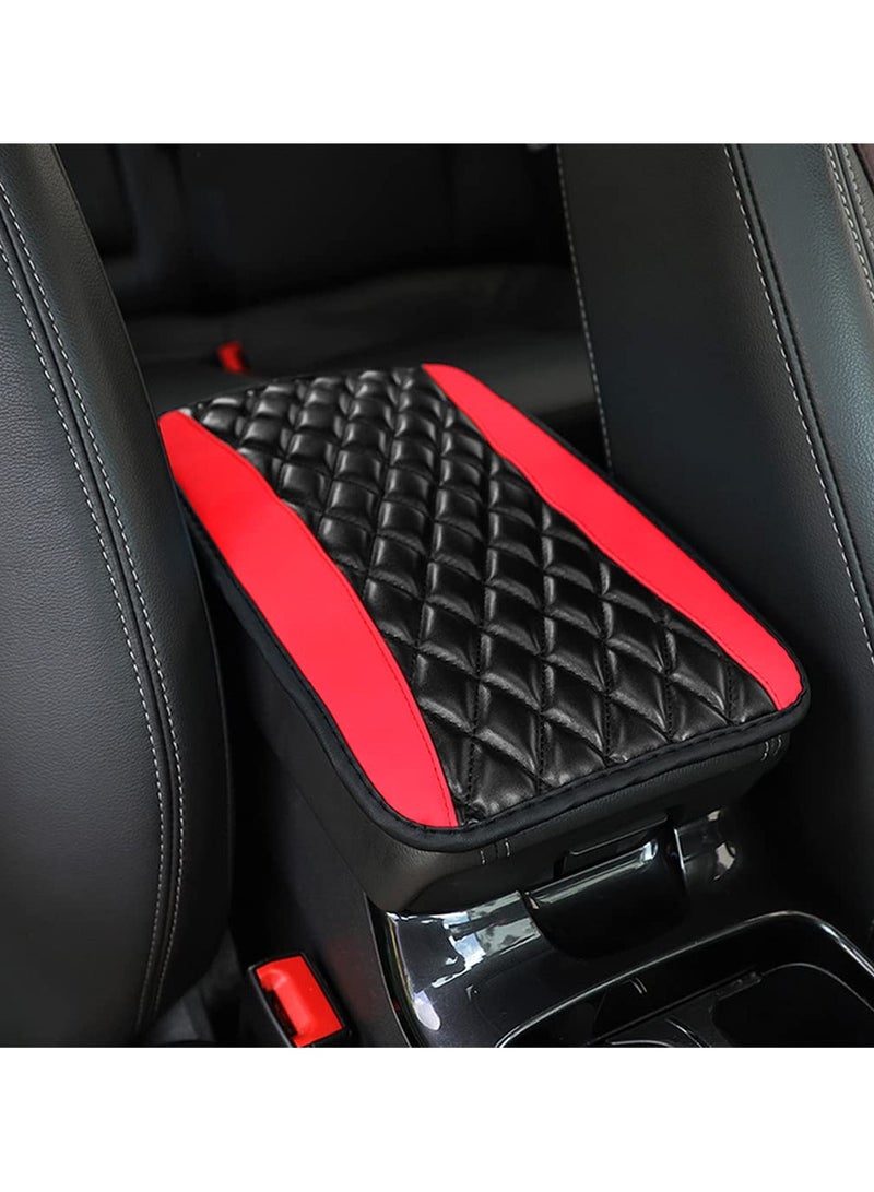Excefore Car Center Console Cushion Pad Universal Leather Waterproof Auto Armrest Seat Box Cover Protector Pads Interior Car Decor Accessories Fit for Most Cars Vehicles SUVs - Image 1