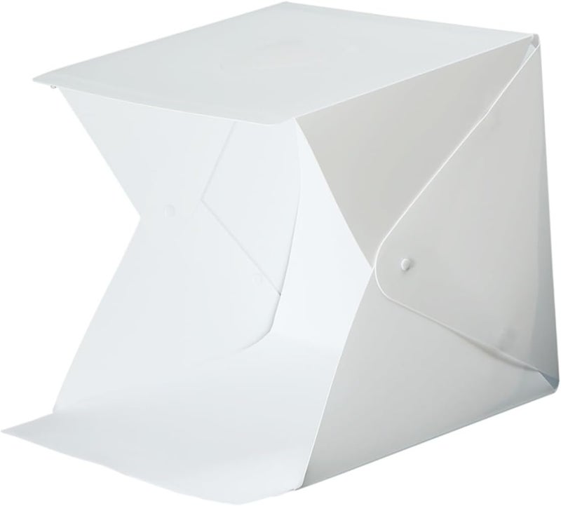Small 20cm Portable LED Folding Light Box Tent with 4 Colored Backdrops Mini Photography Softbox for Product Shooting and Studio Use - Image 1