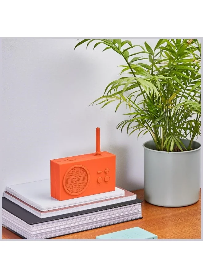 LEXON ORANGE Tykho 3 Fm Radio Bluetooth Splash Proof Speaker  | Best Price UAE