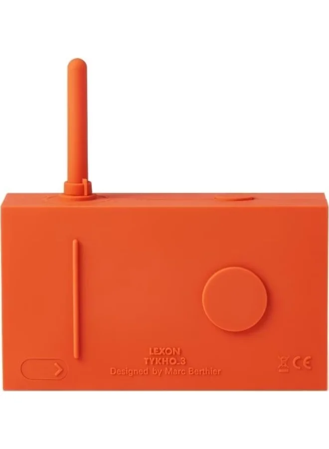 LEXON ORANGE Tykho 3 Fm Radio Bluetooth Splash Proof Speaker  | Best Price UAE