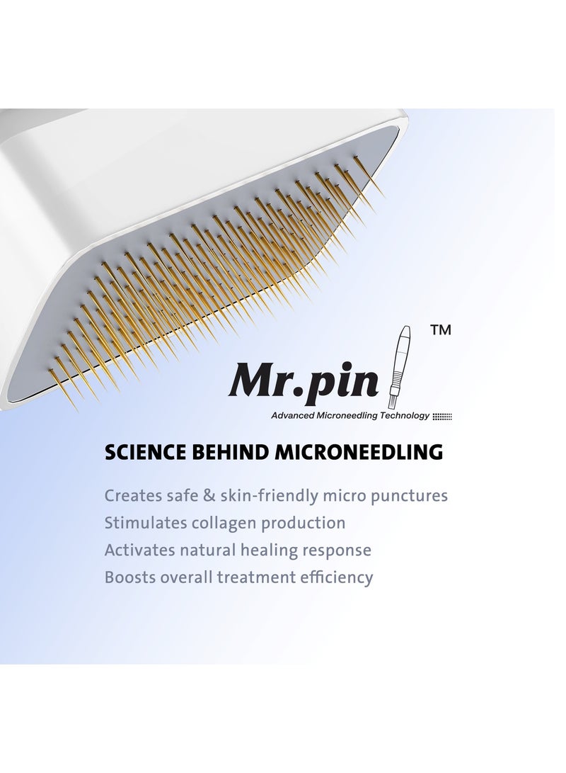 Mr.Pin Original Derma Stamp 140 adjustable pin - Professional microneedling pen for Women & Men - Titanium Micro needling derma stamp - Image 2
