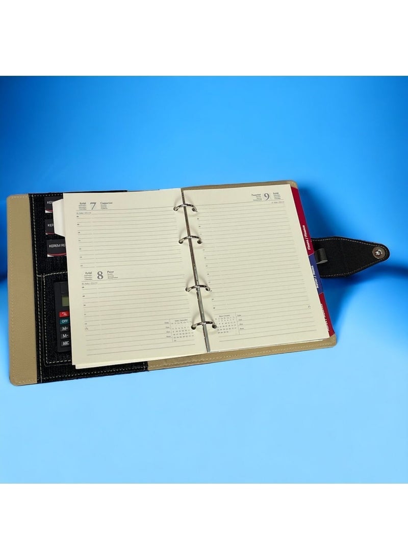 Tekno Trust - Magnetic Organzer Thermo Calculator - Mechanism 2025-2026 Date Luxury Agenda - Personalized Isi - Image 1
