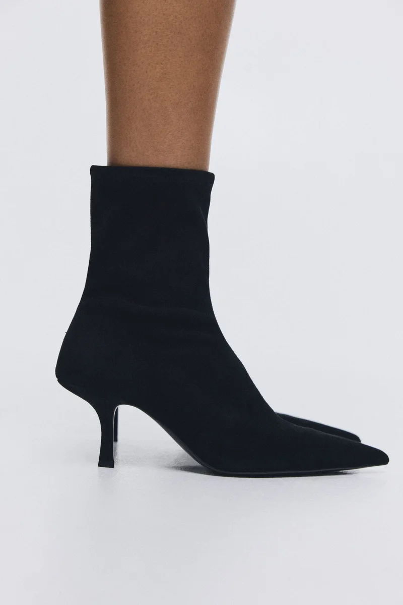 H&M Leather sock boots