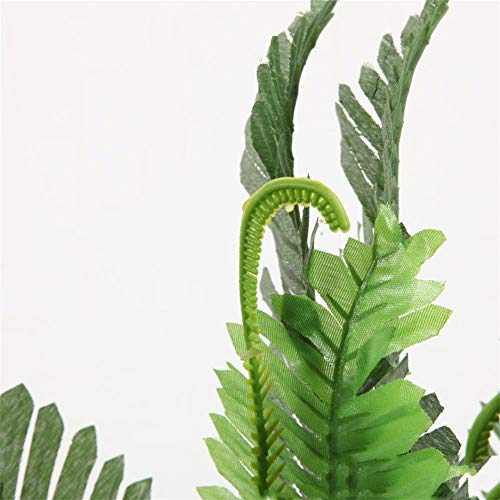 Fourwalls Artificial Boston Fern Plant Without Vase (42 cm Tall, Green) - Image 2