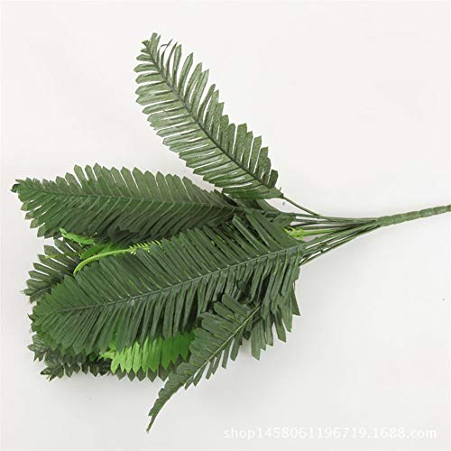 Fourwalls Artificial Boston Fern Plant Without Vase (42 cm Tall, Green) - Image 3