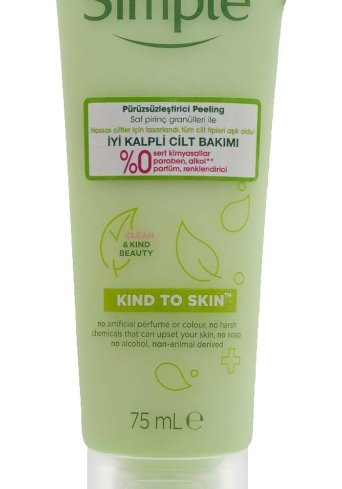 Simple Kind to Skin Smoothing Facial Scrub 75 ml - Image 1