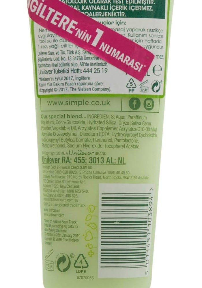 Simple Kind to Skin Smoothing Facial Scrub 75 ml - Image 2