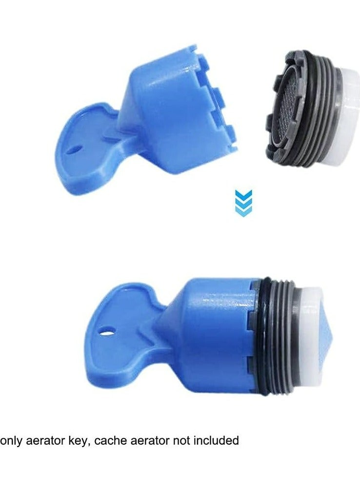 Oasisgalore 5pcs Blue 2.2GPM Faucet Aerator Key Set - Includes 5 Removal Wrench Tools  - Image 3