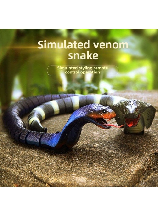 Cobra Trembles With Real Remote Control Caterpillar Reptile Insect Electric Cockroach Trick Toy-Color:Remote Control Version Of Caterpillar Color Optional_official Standard Configuration