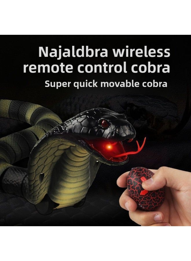 Cobra Trembles With Real Remote Control Caterpillar Reptile Insect Electric Cockroach Trick Toy-Color:Remote Control Version Of Caterpillar Color Optional_official Standard Configuration