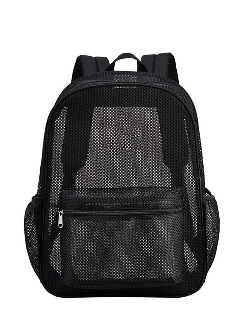 Excefore Heavy Duty Mesh Backpack - Ideal for Beach, Swimming, Outdoor Sports - Top-Rated Semi-Transparent Student Backpack - Image 1