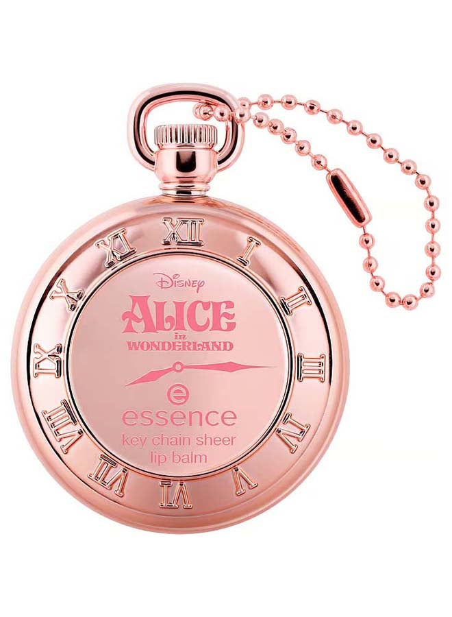 Essence Disney Alice In Wonderland Key Chain Sheer Lip Balm 02 Late But Great - Image 2