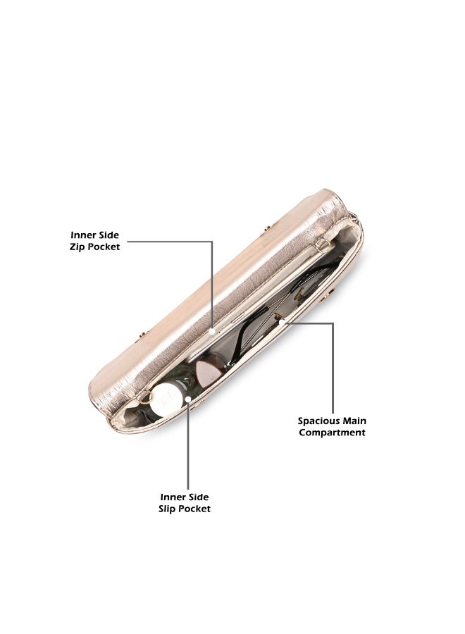 Lavie Crush Bow Women's Emvelope Clutch (Rose Gold) - Image 5