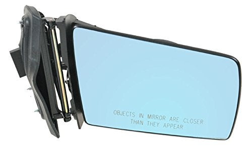 TRQ Passenger Side Power Heated Paint to Match Mirror Smooth Black Compatible with 19961999 Mercedes Benz E300 E320 1997 E420 19981999 E430 1999 E55 AMG MB1321104