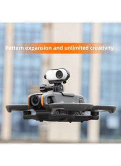 ماركة غير محددة ملحقات توسيع تركيب Sunnylife Avata2 Mounter Searchlight Insta360 GO3 Sports Camera Bracket - اللون: Searchlight  - Image 3