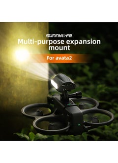 ماركة غير محددة ملحقات توسيع تركيب Sunnylife Avata2 Mounter Searchlight Insta360 GO3 Sports Camera Bracket - اللون: Searchlight  - Image 2