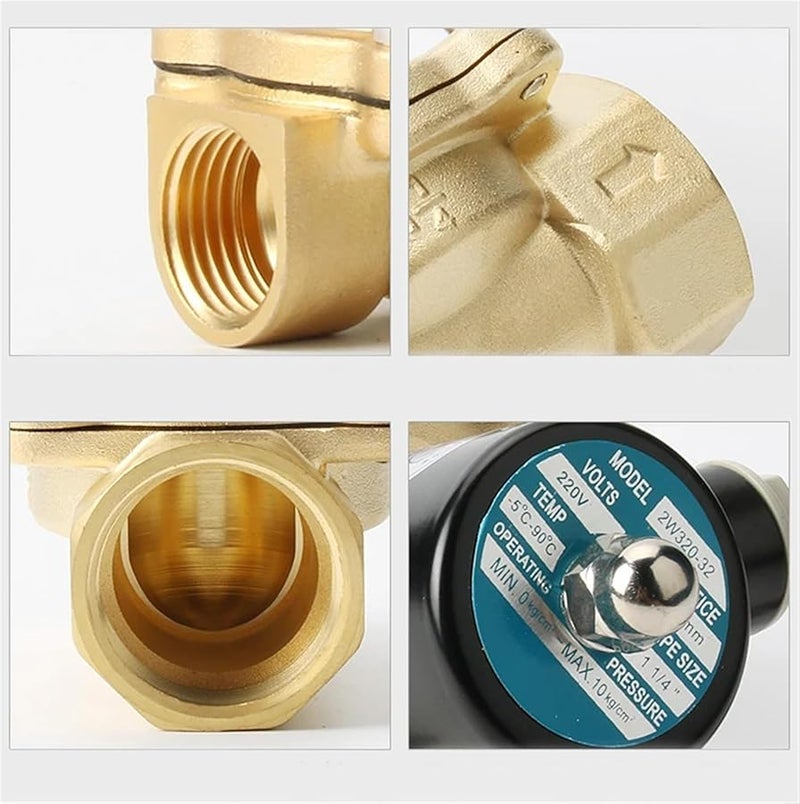 Brass Solenoid Valve Normally Closed 1 2 Inch BSP 24VDC For Water Gas Oil - Image 5