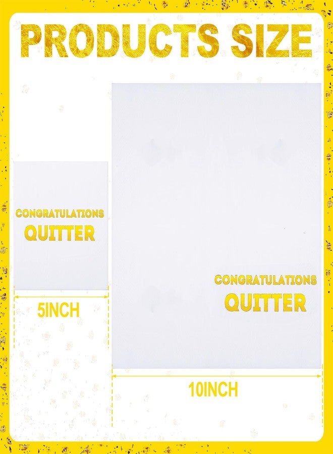 Watersay 100 Pack Congratulations Quitter Cocktail Napkins Farewell Going Away Retirement Party Decorations Supplies Coworkers Leaving Goodbye Military Army Good Luck Moving Celebration - Image 3