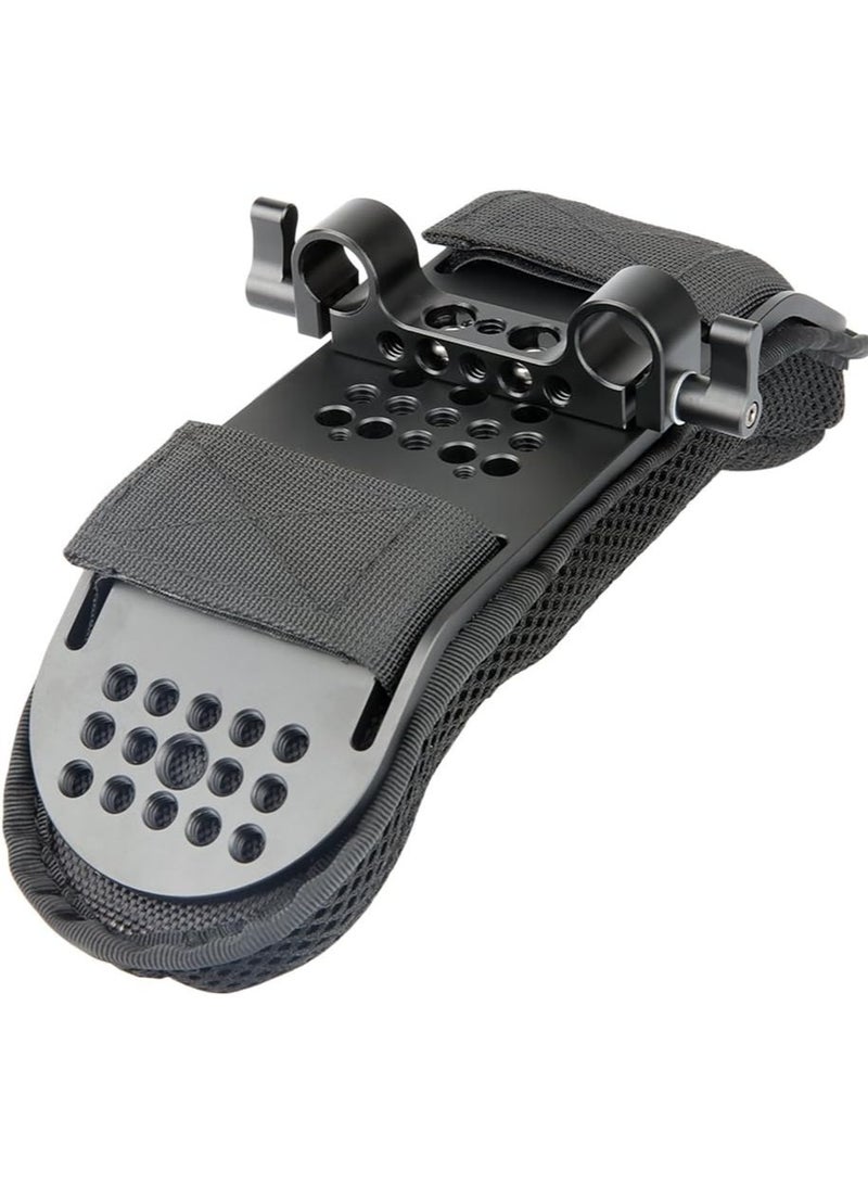ارواق حامل كتف ثابت/وسادة كتف لكاميرات الفيديو ونظام دعم DV/DC DSLR (15 مم Railblock) - Image 2