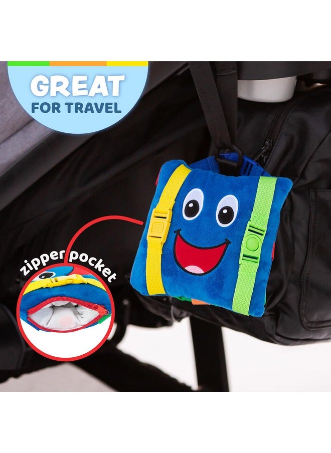 Buckle Toys - Boomer Square Learning Activity Toddler Plane Travel Essential Toy Develop Motor Skills And Problem Solving - Image 1