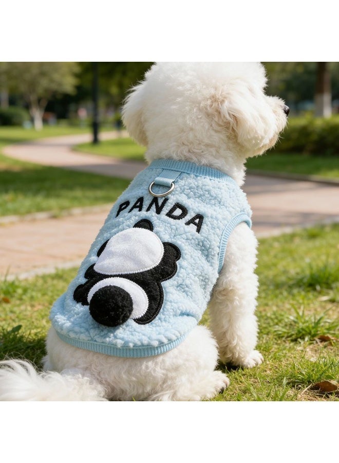 A.M Pet clothing for small and medium-sized dogs and cats, autumn and winter warm fleece-lined and thickened Teddy and Bichon Frise vests - Image 5