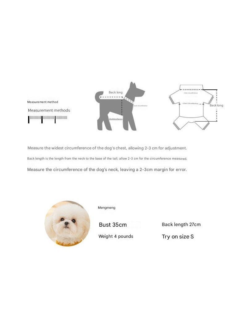 A.M Pet clothing for small and medium-sized dogs and cats, autumn and winter warm fleece-lined and thickened Teddy and Bichon Frise vests - Image 3
