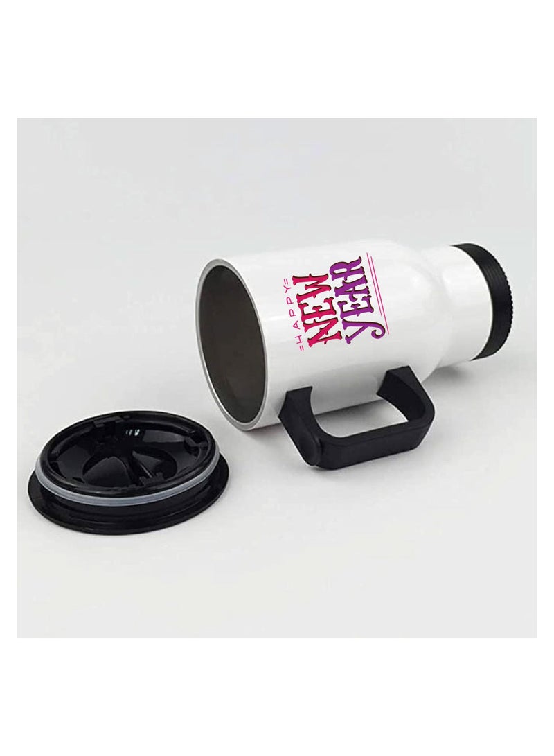 PRINTSHOP4ME Happy New Year Design Printed Travel Mug Suitable Gift for Family and Friends - New Year Theme - New year Decor - Gifts for Special person  - Image 3