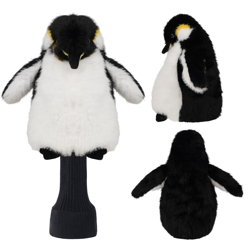 LZFAN Golf Club Covers for Drivers Funny Driver Headcover Animal Golf Club Head Covers Golf Gifts for Men Women Plush Cute Penguin for Driver - Image 2