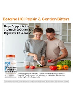 Doctor's BEST Betaine HCL Pepsin And Gentian Bitters - 120 Capsules  - Image 3