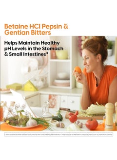 Doctor's BEST Betaine HCL Pepsin And Gentian Bitters - 120 Capsules  - Image 5