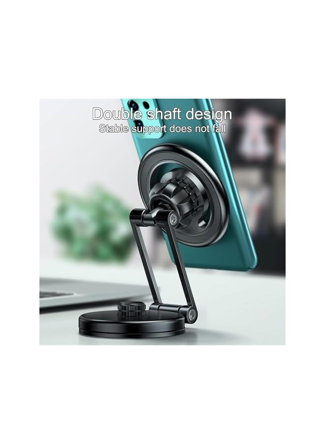 S-TOP Collapsible Suction Cup Car Phone Holder 360° Super Load Bearing Capacity Strong Magnetic Adsorption,Sliver（Not Black） - Image 2
