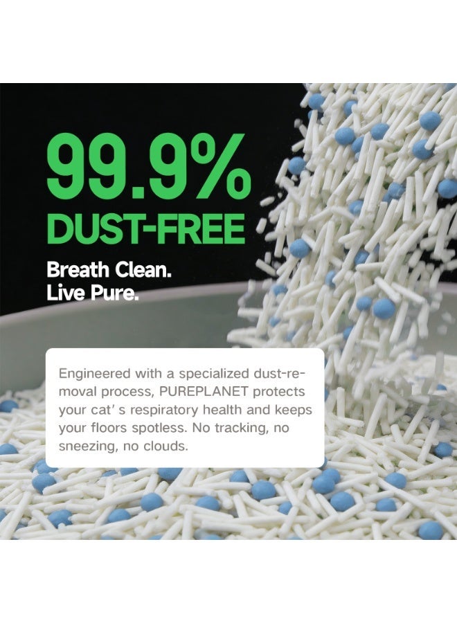 Plant-Based Cat Litter - 2.5kg Eco-Friendly Tofu Litter, Fast Clumping, Low Dust, Superior Odor Control (Green Tea) - Image 2