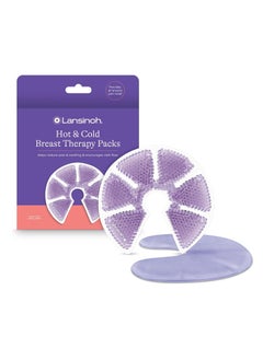 Lansinoh Breast Therapy Packs with Soft Covers, Hot and Cold Breast Pads, Breastfeeding Essentials for Moms, 2 Pack