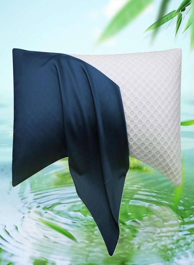 ELIBABA Crescent Curved Side Sleeper Pillow Cases Queen 20 * 30 Inches 1 Piece Navy Blue - Image 1