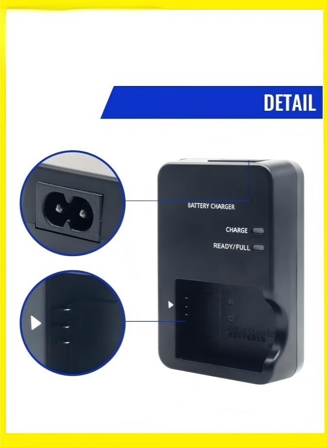 شاحن كاميرات CB-2LH CB-2LHT لبطارية NB-13L لكاميرات Canon PowerShot G1 X Mark III و G5X و G5 X Mark II و G7 X و G7 X Mark II و G7 X Mark III و G9X و G9 X Mark II و SX620 HS و SX720 HS و SX730 HS و SX740 HS - Image 2