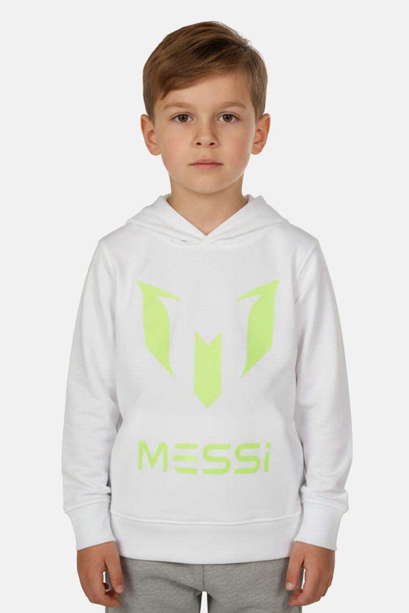 MESSI ملابس رياضية للأطفال من فينجينو × ميسي بأكمام طويلة، خارجية، بيضاء - Image 1