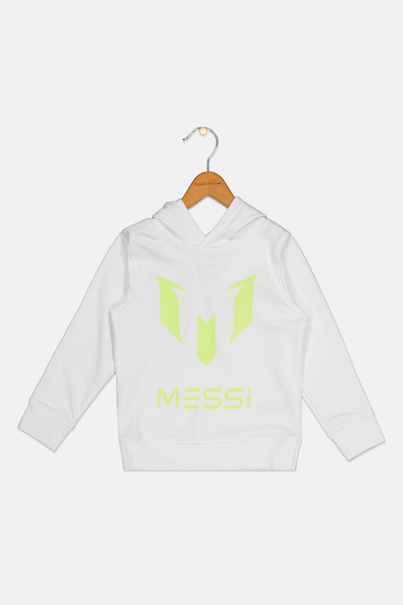 MESSI ملابس رياضية للأطفال من فينجينو × ميسي بأكمام طويلة، خارجية، بيضاء - Image 2