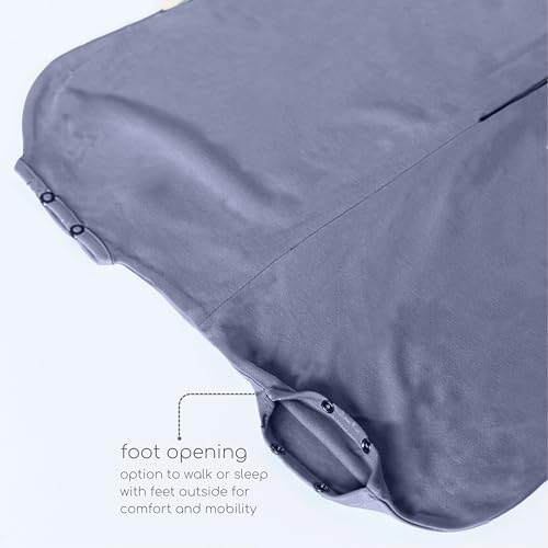 Cocoon Care Knitted Bamboo Muslin Solid Sleeping Bag|Wearable Blanket Soft, Breathable, Winter Swaddle for Newborns Baby|2-Way Zipper 0.5 TOG Sleep Sack|Newborn Essentials|6-12 Month - Image 2